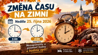 POZOR - Změna času